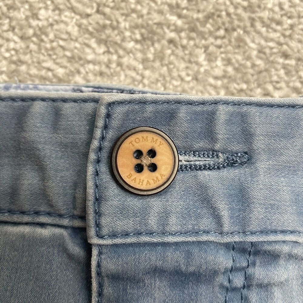 Tommy Bahama Chino Shorts Mens 36 Blue Pockets Cotton Blend Casual Outdoor 38x10 - Picture 10 of 13